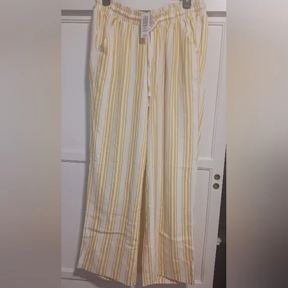 NWT Size 0 Torrid Sunny Striped Wide Leg Pants - Picture 1 of 8